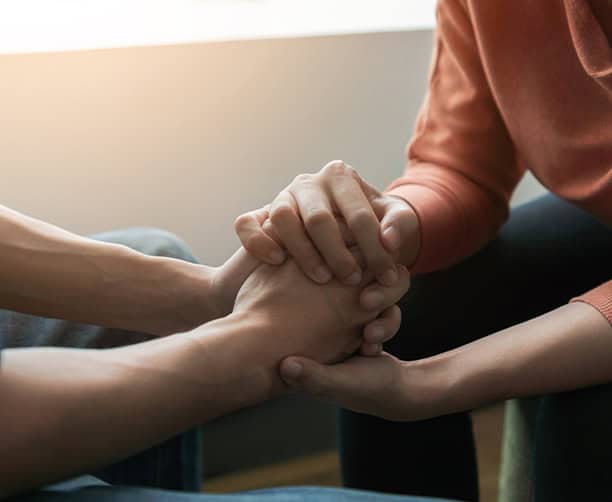Holding Hands Support Prayer
